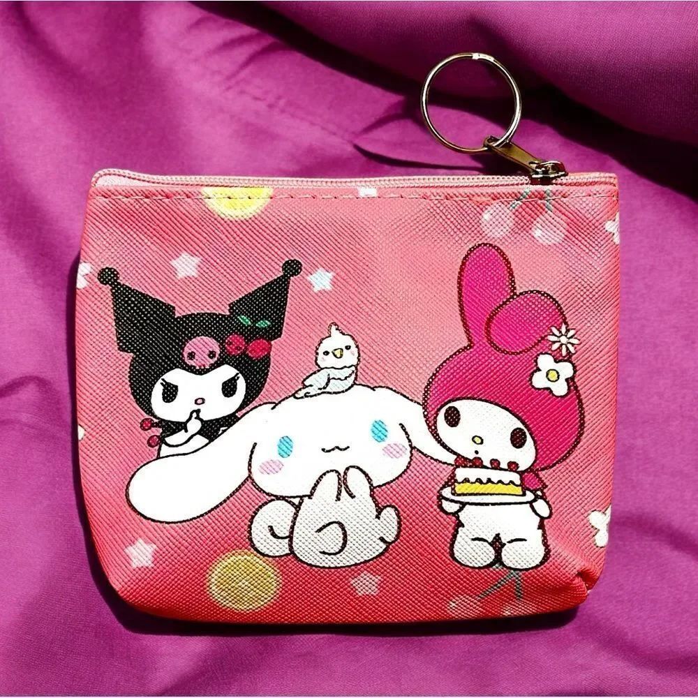 🤯5/$25🤯 Sanrio Kuromi Cinnamoroll My Melody Pink Coin Purse